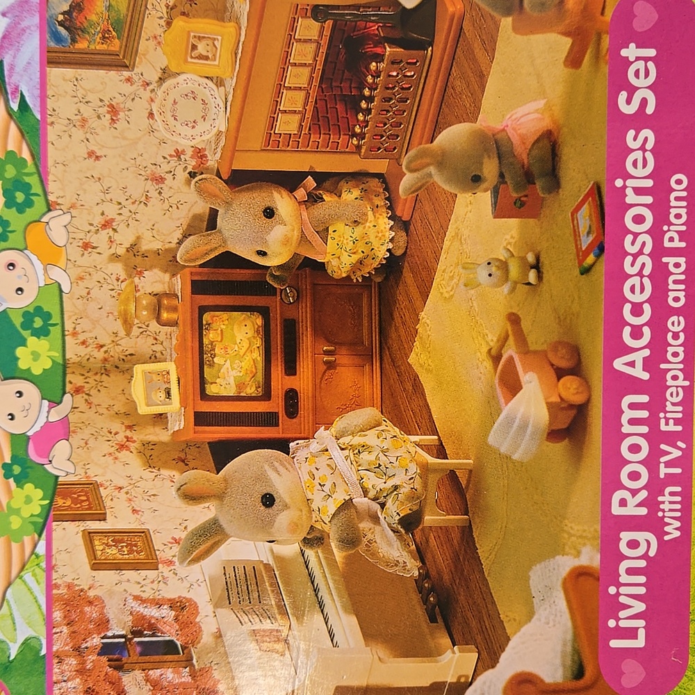 Extremely Rare, 2006, Calico Critters Living Room Accessories Set